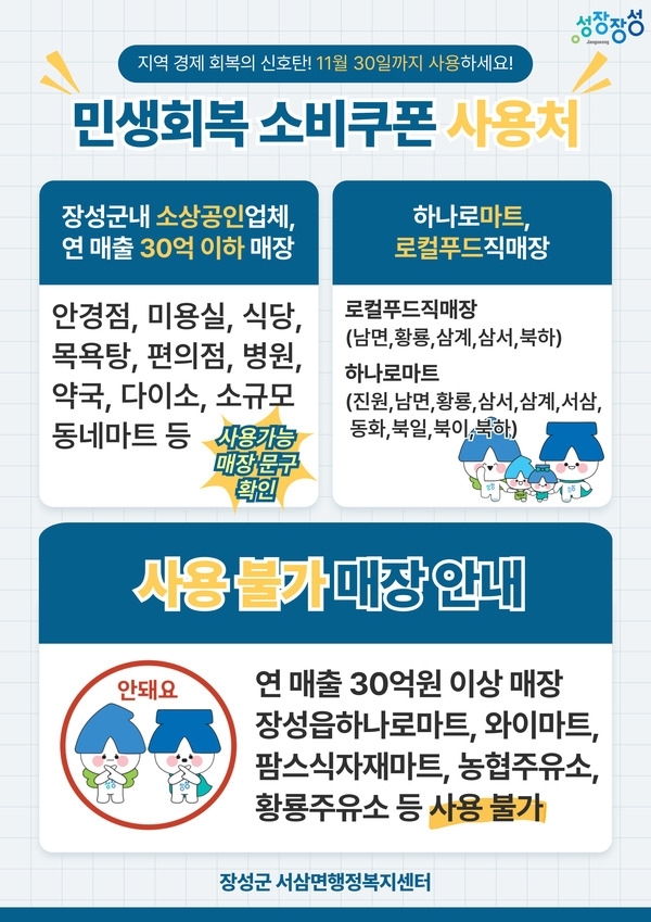 민생회복 소비쿠폰 사용처(마감) 이미지 1