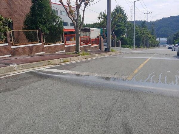 장성군, 삼계농공단지 내 자동염수분사장치 설치 완료 이미지 2