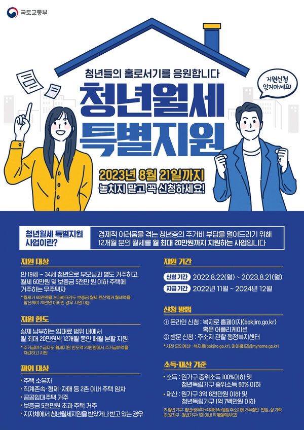장성군, 저소득 청년 월세 특별지원 이미지 1