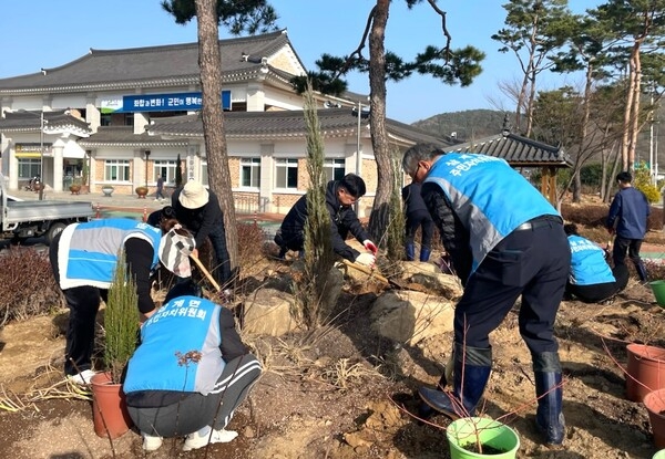 장성군 삼계면, 주민과 함께 수국정원 조성 이미지 1