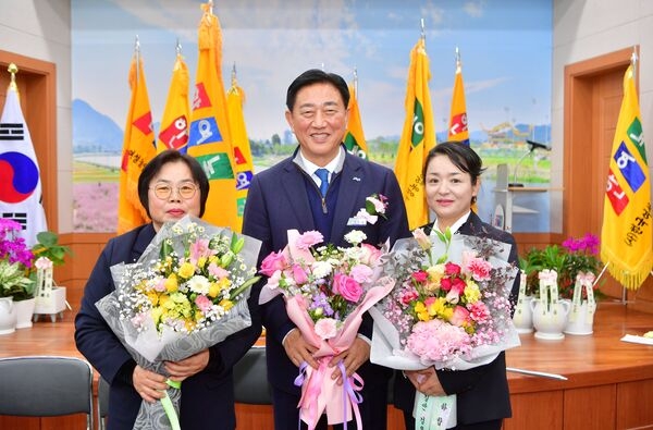 한여농 장성군연합회 제11대‧12대 회장단 이취임식 열려 이미지 1