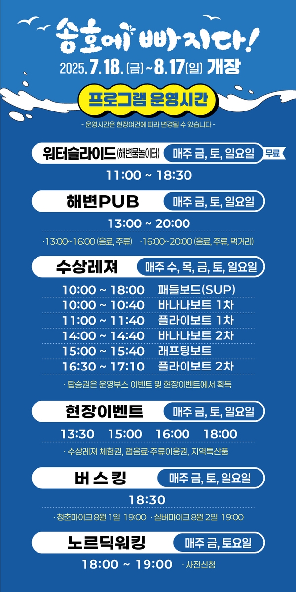 송호해수욕장에서의 다양한 프로그램과 이벤트! 송호에 빠지다!  이미지 1