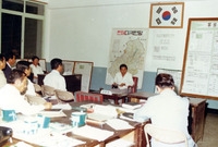 백주원군수 한해 대책 상황...