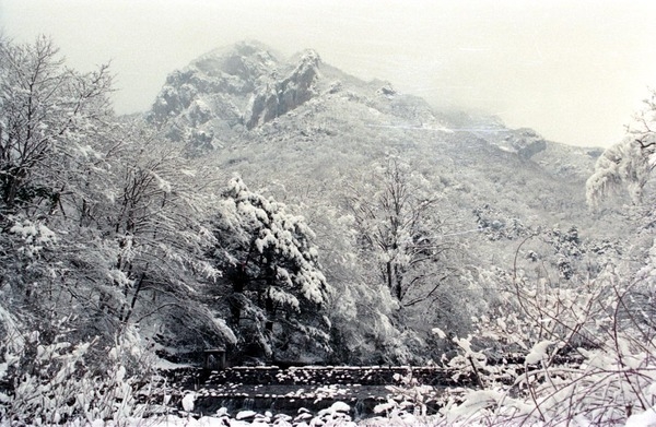 백암산 설경