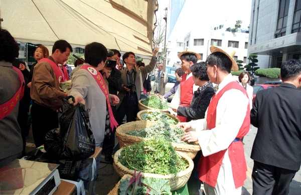 장성군 순회수집 농산물 판매전
