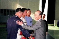 도민체전 참가선수단 훈련장...