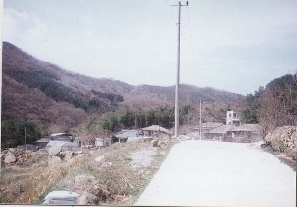 황룡면 통안리 마을전경