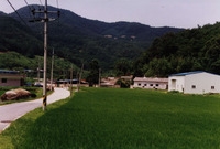 북이면 죽청리 마을전경