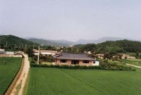 북이면 사거리 마을전경