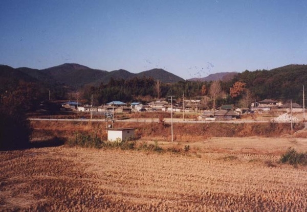삼계면 주산리 마을전경