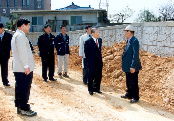 소방도로공사현장점검(매일시장↔장성여중)