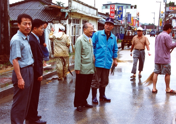 태풍디앤무피해현장방문(삼계면)