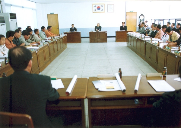 삼서면 군수와 이장과대화