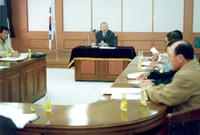 북일면 군수와 이장과대화