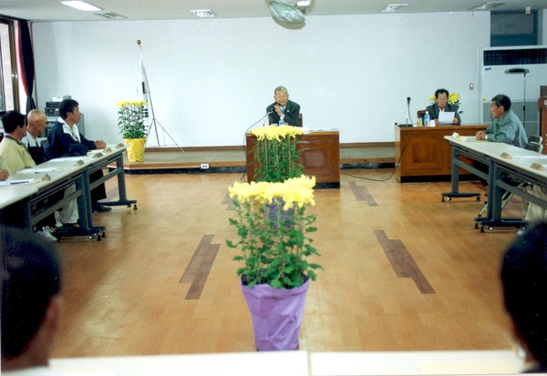 북하면 군수와 이장과대화
