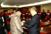 년말 미화요원 방한복전달