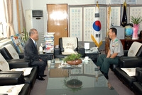 상무대 공병학교장 방문 천...