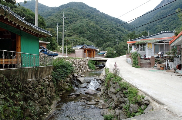 북하면 가인마을 전경