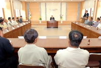 진원면 군수와 이동장과의 ...