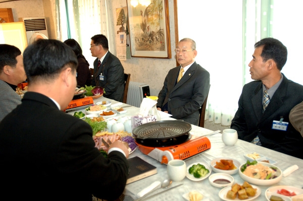 삼계면 군수와 직원과의 대화