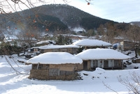 금곡마을 설경
