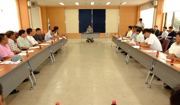 황룡면 이장과의 대화