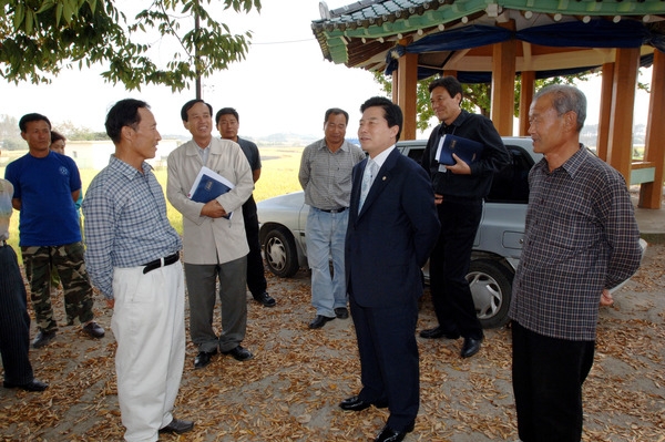 2007년도 군도 사업대상지 현장방문 (진원면)
