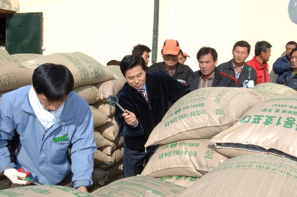 2006년 북하면 추곡수매 현장