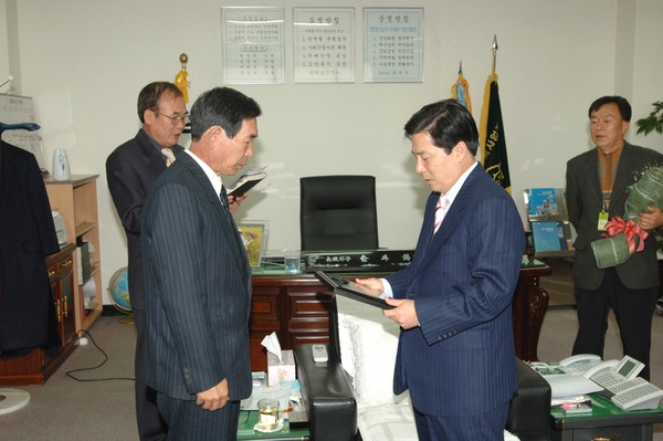 환경미화원 퇴임식