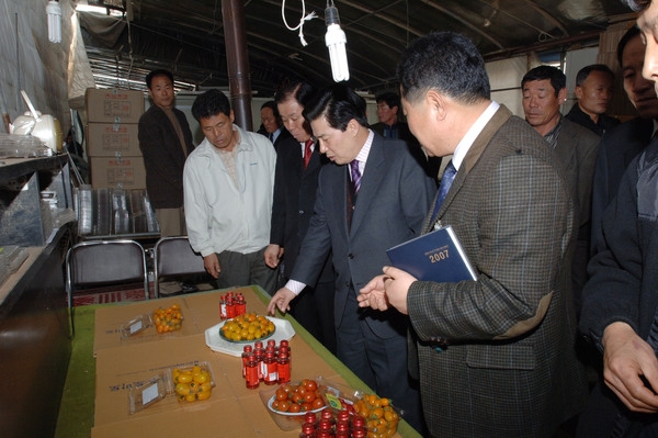 2007년도 군민과의 대화(진원면 노란대추토마토 시설하우스)