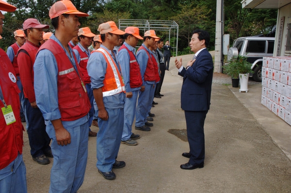 2007 추석절 환경 미화원 격려