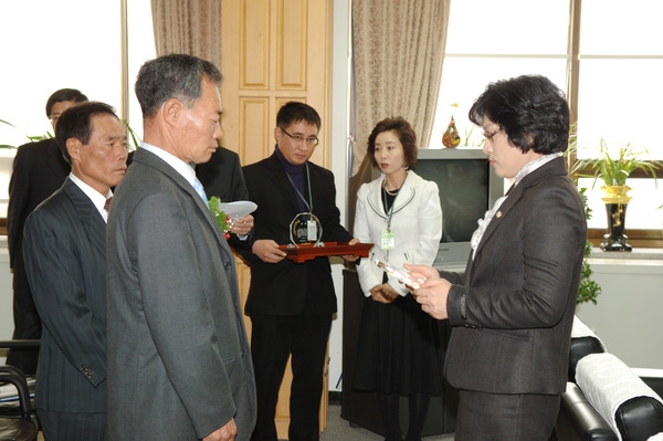 환경 미화원 퇴임식