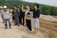 공설 납골당 공사현장 방문