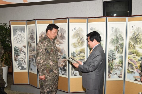 상무대 보병 학교장 이취임식