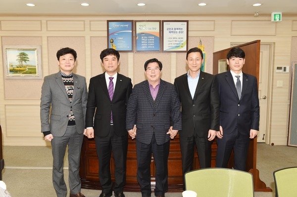 장성 청년회의소 회원 방문