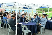 남면 월정 새터마을 진입도...