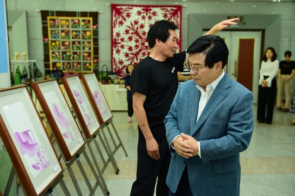 문화강좌 한국화 퀼트 전시회