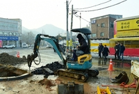 군수님 삼가오거리 회전교차...