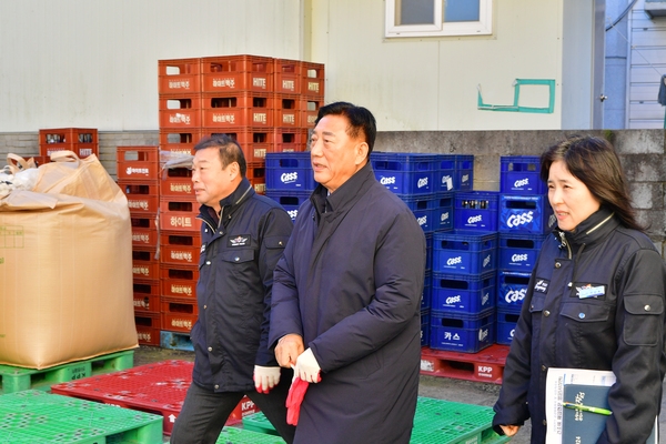 서삼면 추곡수매현장 방문