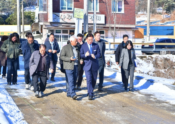 삼서면 사업 현장 방문