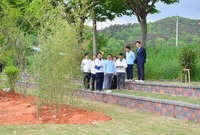 군수님 황룡정원 방문