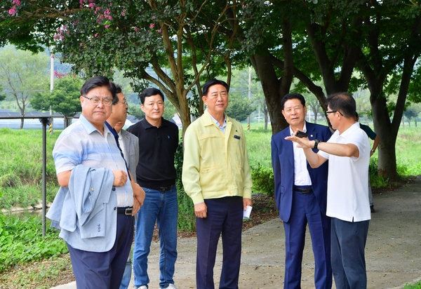 필암2리 으뜸마을 조성현장 방문