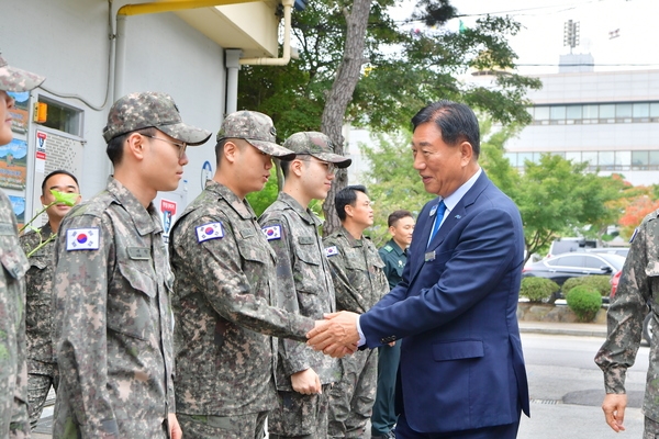 예비군 지역대 시설위문