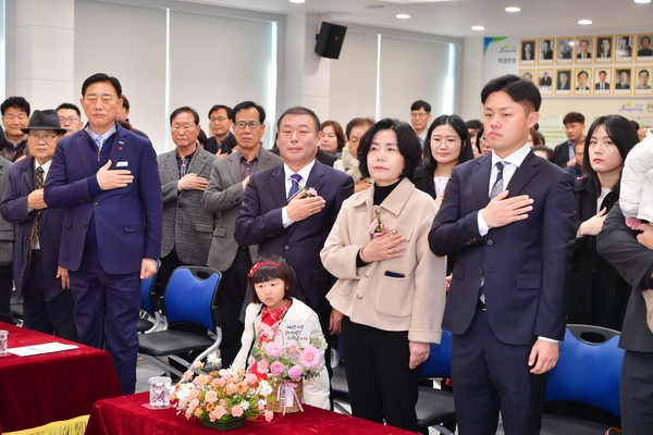 한태현 서삼면장 명예퇴임식