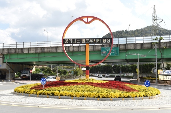 장성읍 회전교차로